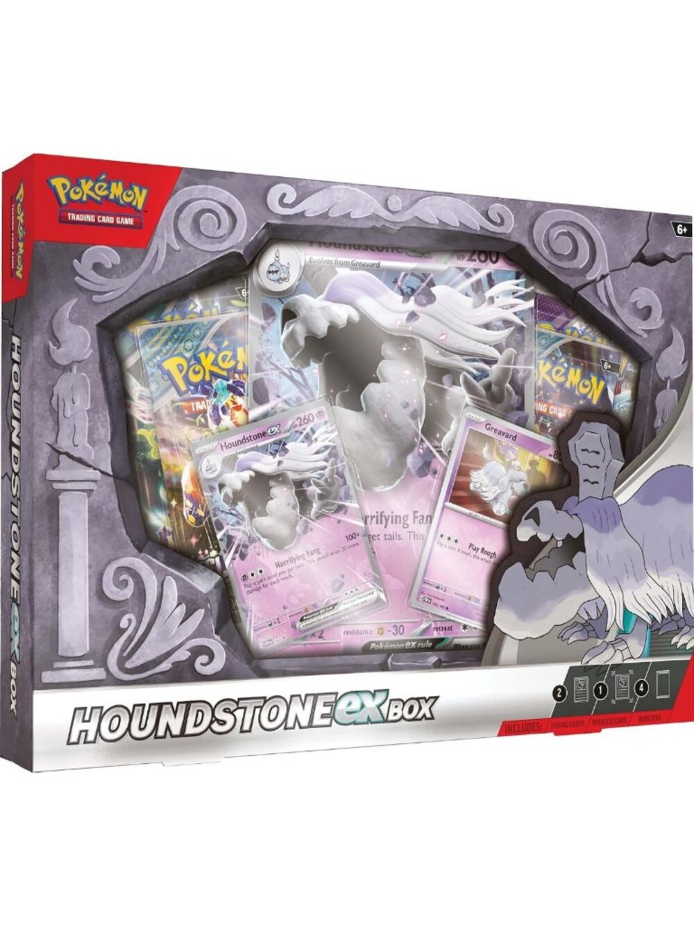 Collectible Houndstone EX Box - 4 TCG Packs & Exclusive Promo Cards